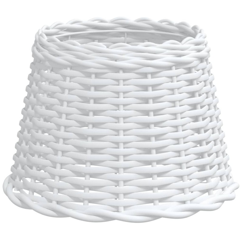 vidaXL Καπέλο Φωτιστικού Λευκό Ø30x20 εκ. από Wicker