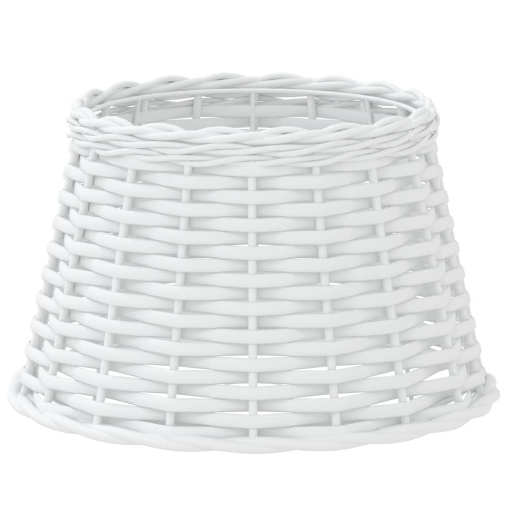 vidaXL Καπέλο Φωτιστικού Λευκό Ø38x23 εκ. από Wicker