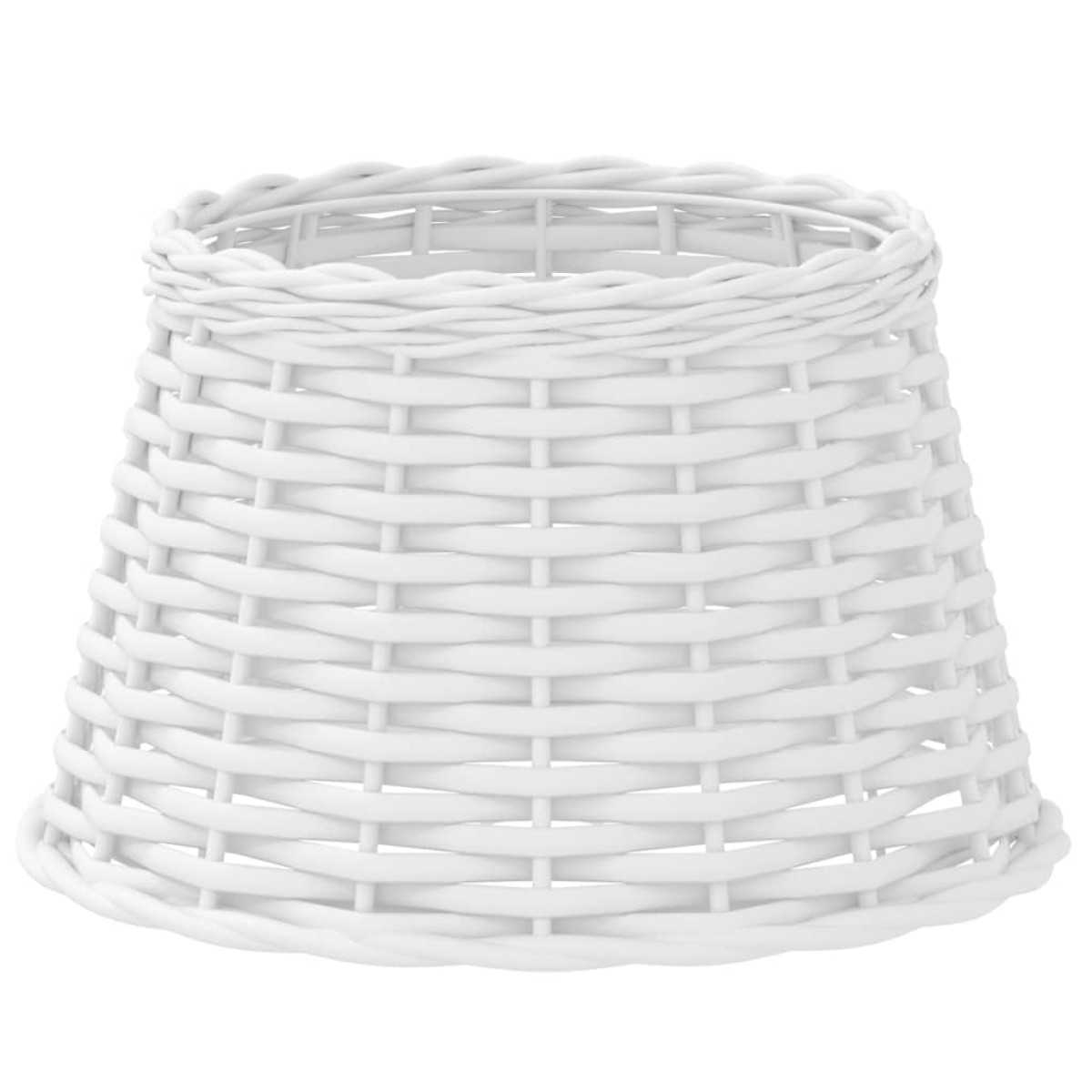 vidaXL Καπέλο Φωτιστικού Λευκό Ø38x23 εκ. από Wicker