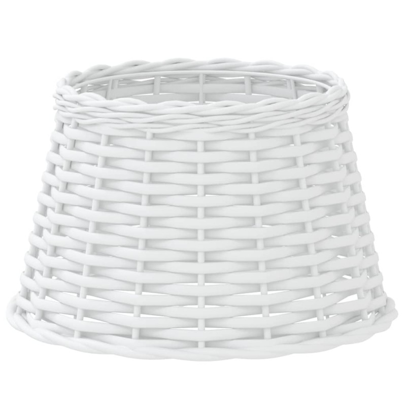 vidaXL Καπέλο Φωτιστικού Λευκό Ø38x23 εκ. από Wicker