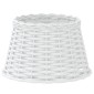 vidaXL Καπέλο Φωτιστικού Λευκό Ø38x23 εκ. από Wicker
