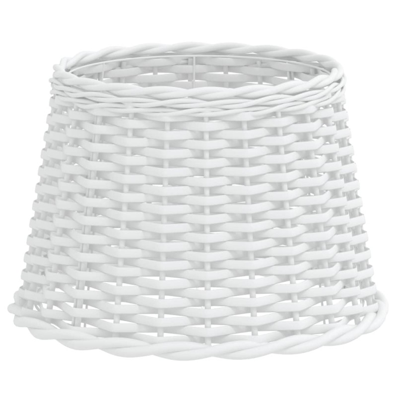 vidaXL Καπέλο Φωτιστικού Λευκό Ø40x26 εκ. από Wicker