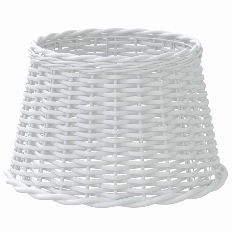 vidaXL Καπέλο Φωτιστικού Λευκό Ø45x28 εκ. από Wicker