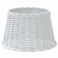 vidaXL Καπέλο Φωτιστικού Λευκό Ø45x28 εκ. από Wicker