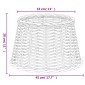 vidaXL Καπέλο Φωτιστικού Λευκό Ø45x28 εκ. από Wicker