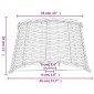 vidaXL Καπέλο Φωτιστικού Λευκό Ø45x28 εκ. από Wicker