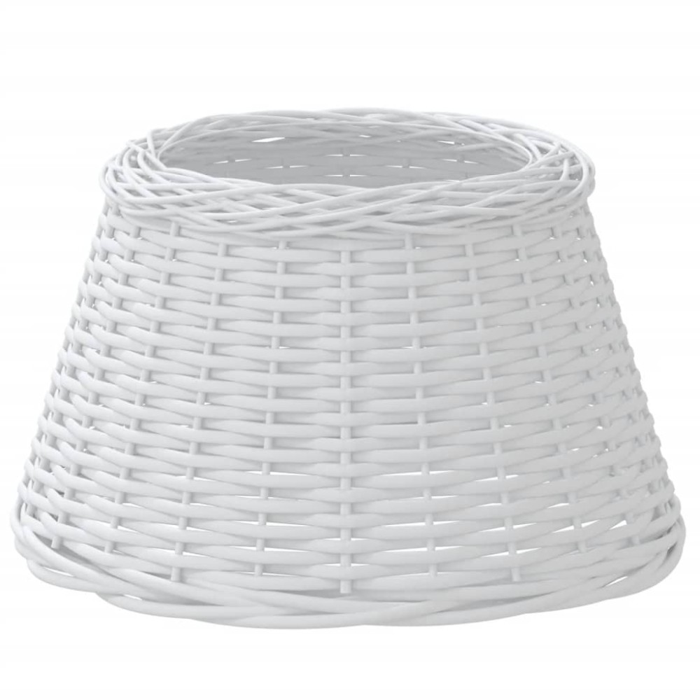 vidaXL Καπέλο Φωτιστικού Λευκό Ø50x30 εκ. από Wicker