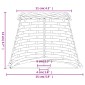 vidaXL Καπέλο Φωτιστικού Καφέ Ø15x12 εκ. από Wicker