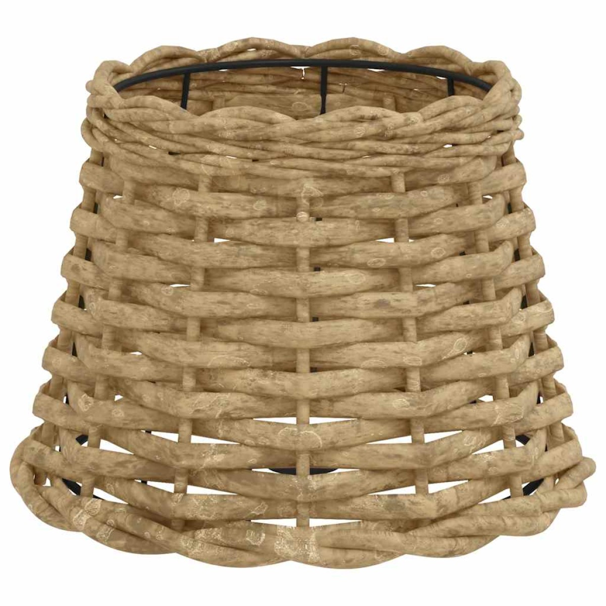 vidaXL Καπέλο Φωτιστικού Καφέ Ø20x15 εκ. από Wicker
