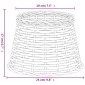 vidaXL Καπέλο Φωτιστικού Καφέ Ø25x17 εκ. από Wicker
