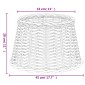 vidaXL Καπέλο Φωτιστικού Καφέ Ø45x28 εκ. από Wicker