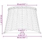 vidaXL Καπέλο Φωτιστικού Καφέ Ø50x30 εκ. από Wicker