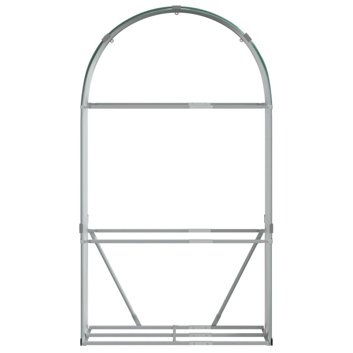 vidaXL Ξυλοθήκη Πράσινη 120 x 45 x 210 εκ. από Γαλβανισμένο Ατσάλι