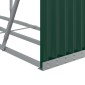 vidaXL Ξυλοθήκη Πράσινη 180 x 45 x 100 εκ. από Γαλβανισμένο Ατσάλι