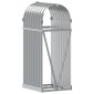 vidaXL Ξυλοθήκη Ανοιχτό Γκρι 40x45x100 εκ. από Γαλβανισμένο Ατσάλι