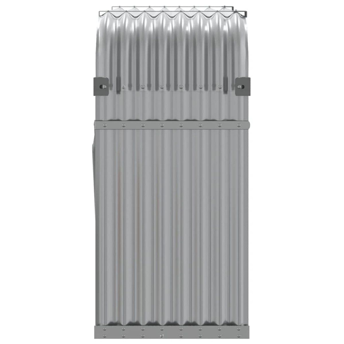 vidaXL Ξυλοθήκη Αν. Γκρι 120x45x100 εκ. από Γαλβανισμένο Ατσάλι