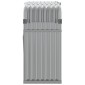 vidaXL Ξυλοθήκη Αν. Γκρι 120x45x100 εκ. από Γαλβανισμένο Ατσάλι