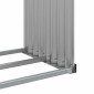 vidaXL Ξυλοθήκη Αν. Γκρι 120x45x100 εκ. από Γαλβανισμένο Ατσάλι