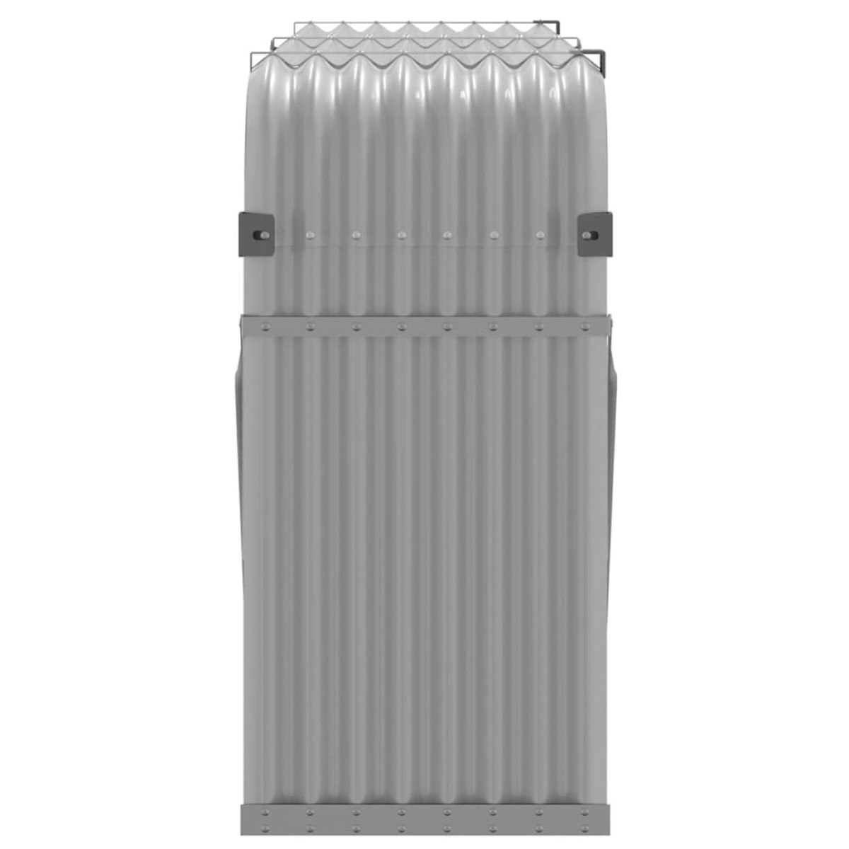 vidaXL Ξυλοθήκη Αν. Γκρι 180 x 45 x 100 εκ. από Γαλβανισμένο Ατσάλι