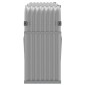 vidaXL Ξυλοθήκη Αν. Γκρι 180 x 45 x 100 εκ. από Γαλβανισμένο Ατσάλι