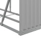 vidaXL Ξυλοθήκη Αν. Γκρι 180 x 45 x 100 εκ. από Γαλβανισμένο Ατσάλι