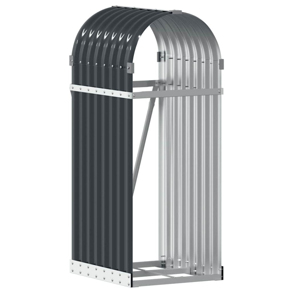 vidaXL Θήκη Κορμών Ανθρακί 40x45x100 εκ. από Γαλβανισμένο Ατσάλι