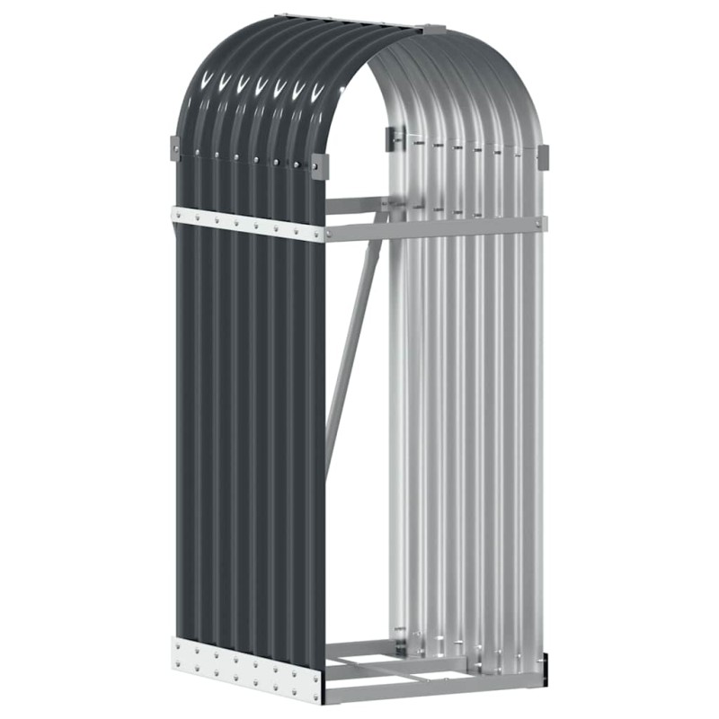 vidaXL Θήκη Κορμών Ανθρακί 40x45x100 εκ. από Γαλβανισμένο Ατσάλι