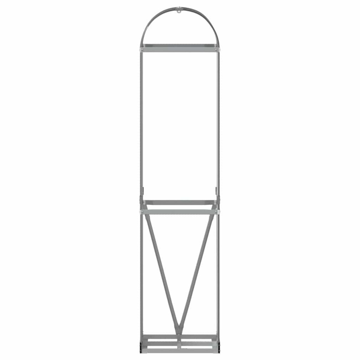 vidaXL Ξυλοθήκη Ανθρακί 40 x 45 x 170 εκ. από Γαλβανισμένο Ατσάλι