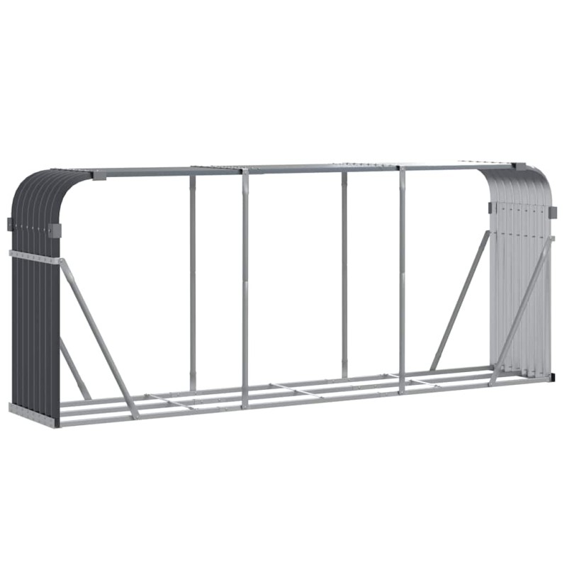 vidaXL Θήκη Κορμών Ανθρακί 234x45x100 εκ. από Γαλβανισμένο Ατσάλι