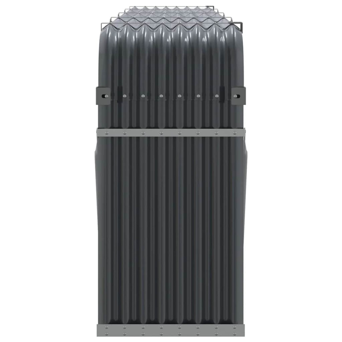 vidaXL Ξυλοθήκη Ανθρακί 300x45x100εκ. από Γαλβανισμένο Ατσάλι