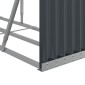 vidaXL Ξυλοθήκη Ανθρακί 300x45x100εκ. από Γαλβανισμένο Ατσάλι