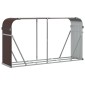 vidaXL Ξυλοθήκη Καφέ 180x45x100 εκ. από Γαλβανισμένο Ατσάλι