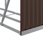 vidaXL Ξυλοθήκη Καφέ 180x45x100 εκ. από Γαλβανισμένο Ατσάλι