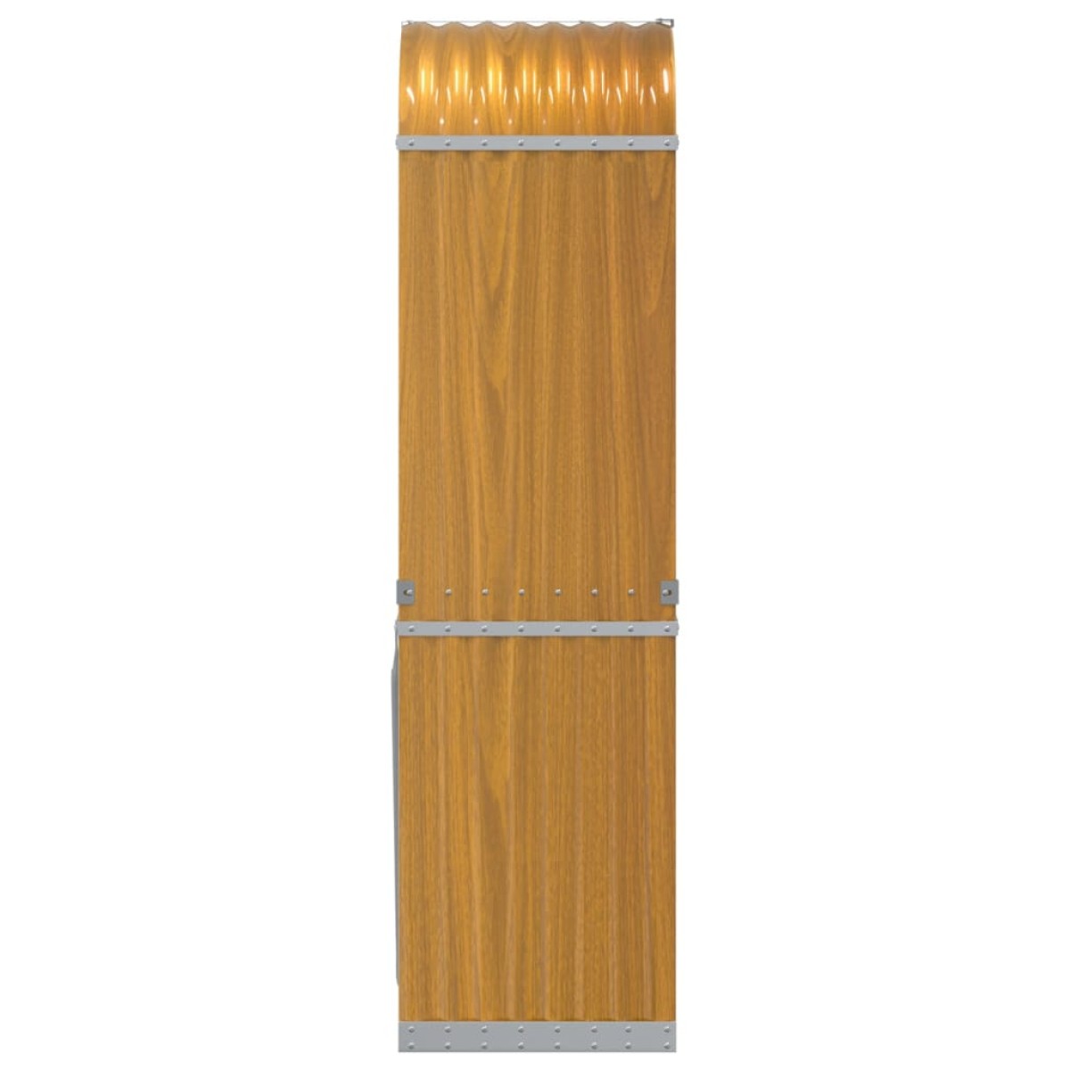 vidaXL Ξυλοθήκη Αν. Καφέ 40x45x170 εκ. από Γαλβανισμένο Ατσάλι