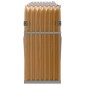 vidaXL Ξυλοθήκη Αν. Καφέ 234x45x100 εκ. από Γαλβανισμένο Ατσάλι