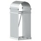 vidaXL Ξυλοθήκη Ασημί 40x45x100 εκ. από Γαλβανισμένο Ατσάλι