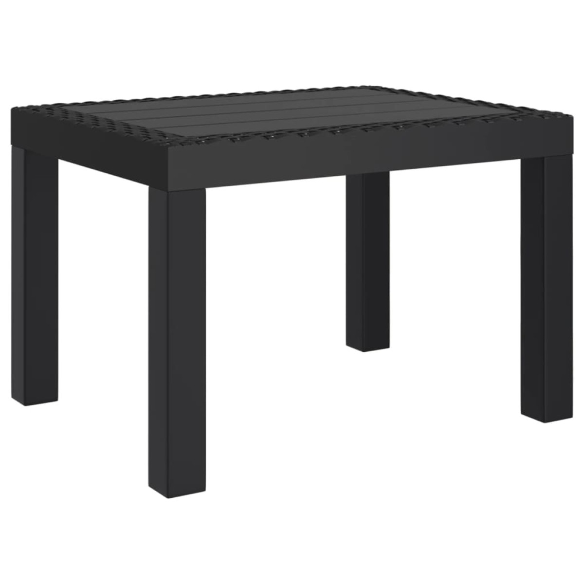 vidaXL Τραπέζι Κήπου Ανθρακί 59 x 47 x 40 εκ. Πολυπροπυλένιο