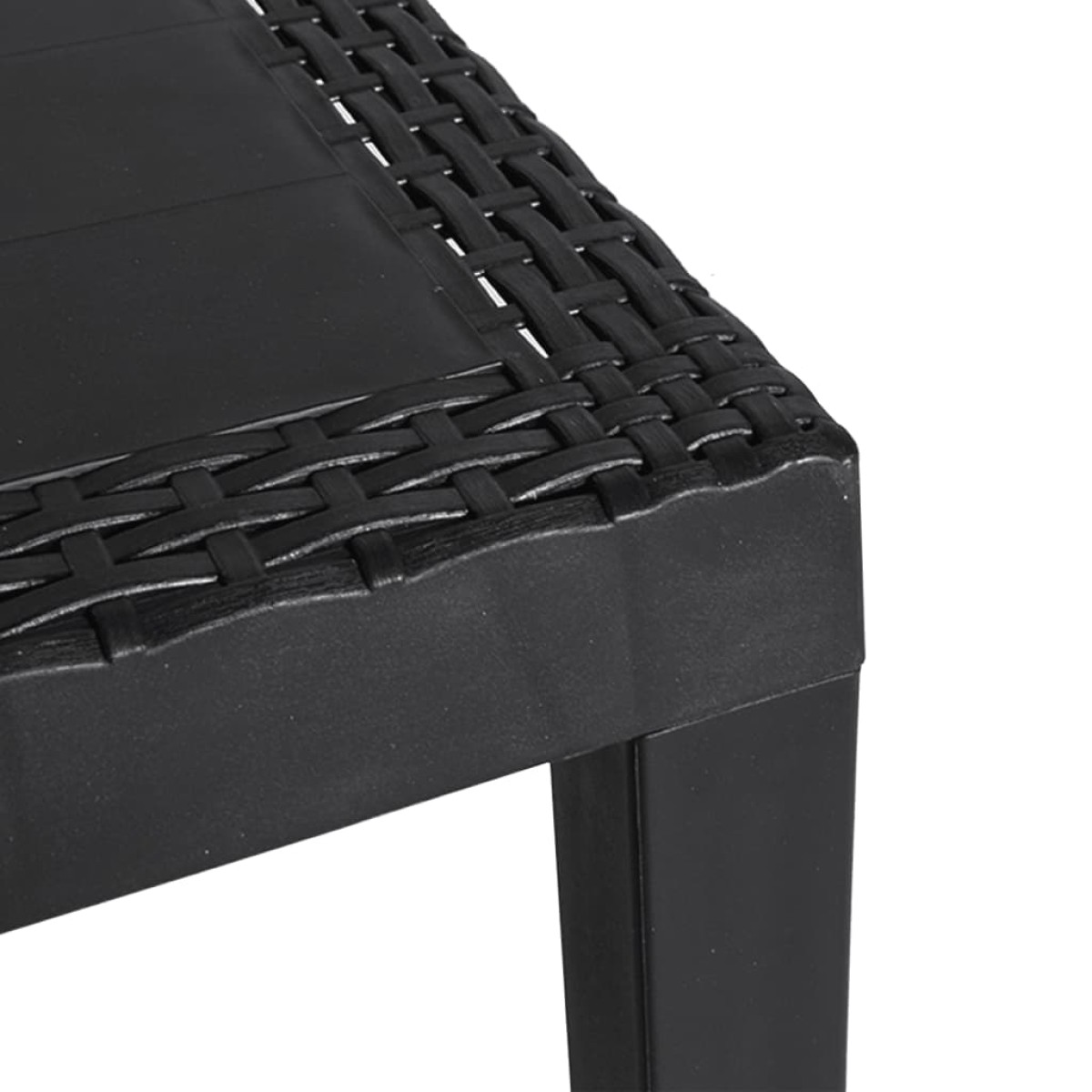 vidaXL Τραπέζι Κήπου Ανθρακί 59 x 47 x 40 εκ. Πολυπροπυλένιο