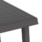 vidaXL Τραπέζι Κάμπινγκ Όψη Ξύλου Ανθρακί 79x56x64 εκ. Πολυπροπυλένιο