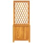 vidaXL Γλάστρα με Καφασωτό 55x29,5x132 εκ. Μασίφ Ξύλο Ακακίας
