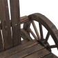 vidaXL Καρέκλα Κήπου Adirondack Διθέσια από Μασίφ Ξύλο Ελάτης