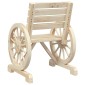 vidaXL Καρέκλες Κήπου 2 τεμ. 58 x 58 x 78,5 εκ. από Μασίφ Ξύλο Ελάτης