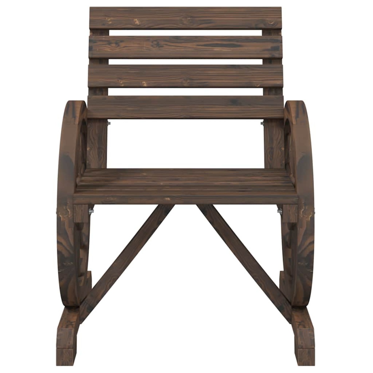 vidaXL Καρέκλες Κήπου 2 τεμ. 58 x 58 x 78,5 εκ. από Μασίφ Ξύλο Ελάτης