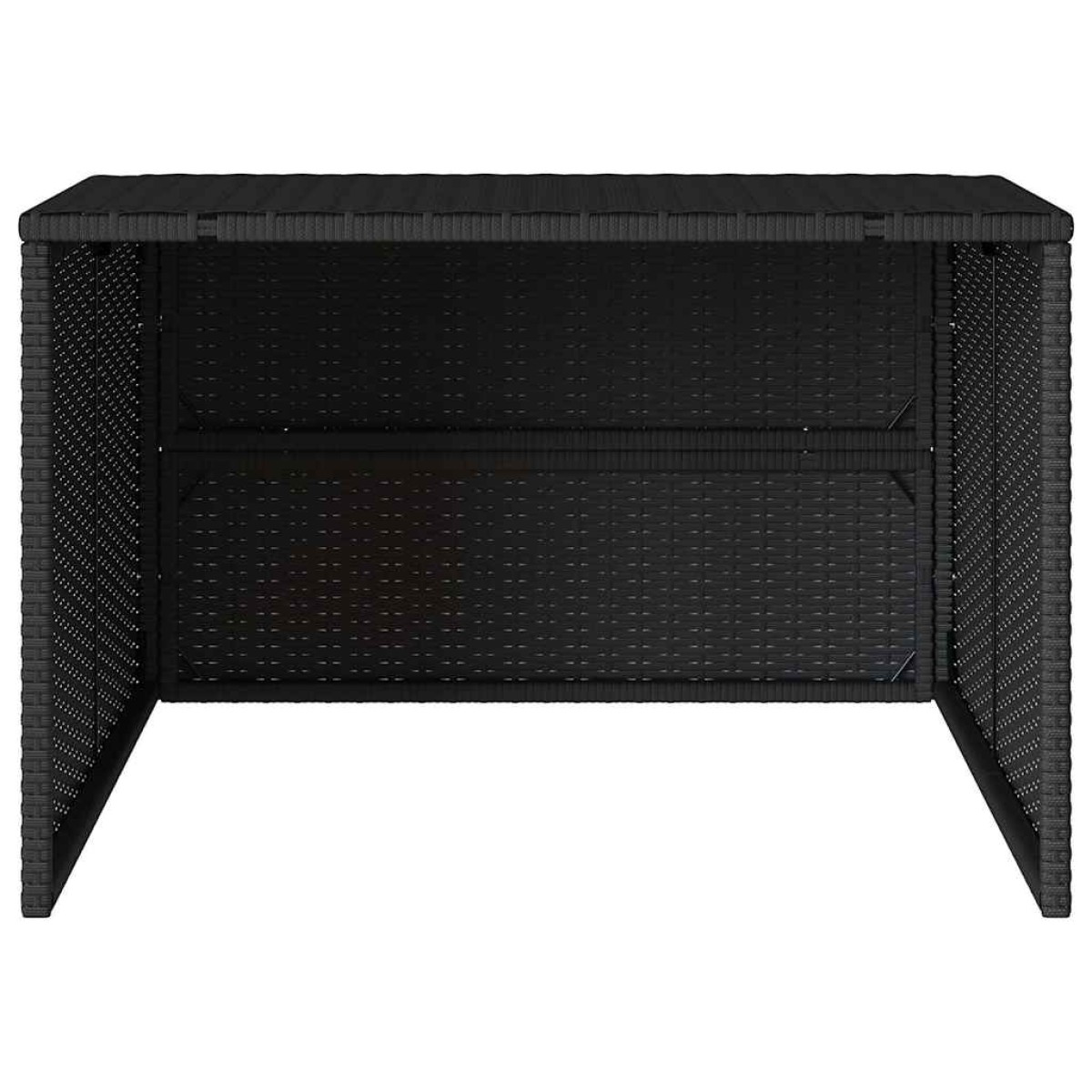 vidaXL Σκέπαστρο για Χλοοκοπτ. Ρομπότ Μαύρο 86x90x52/57 εκ Συνθ. Ρατάν