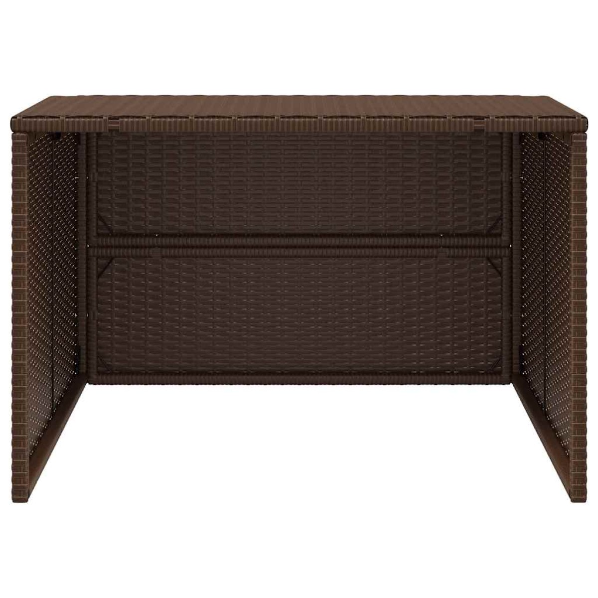 vidaXL Σκέπαστρο για Χλοοκοπτ. Ρομπότ Καφέ 86x90x52/57 εκ. Συνθ. Ρατάν