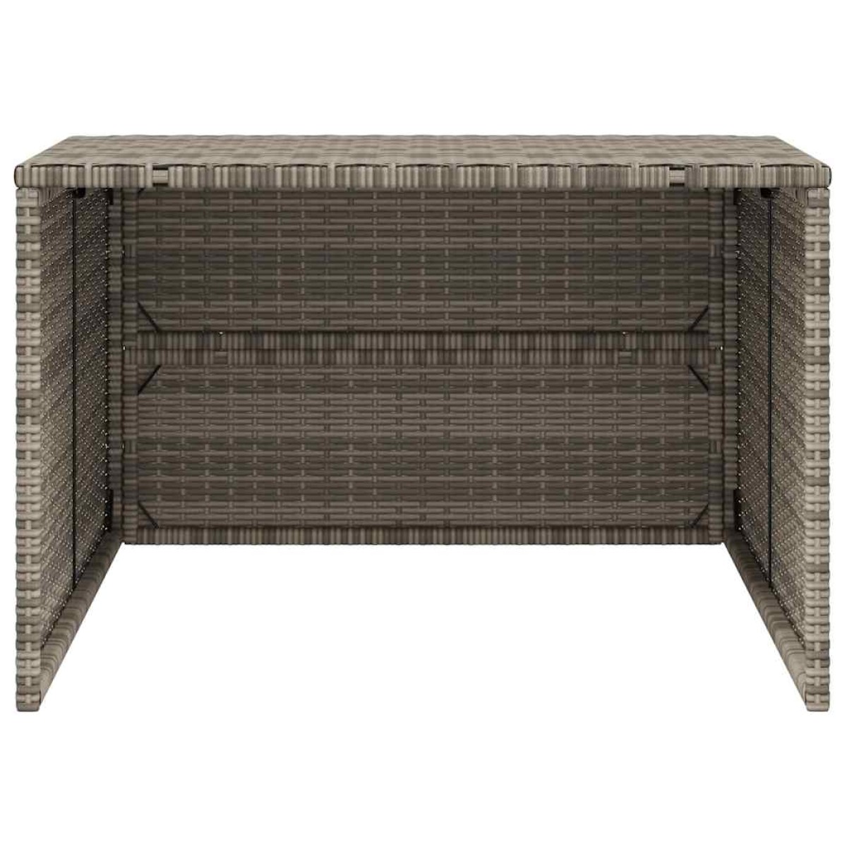 vidaXL Σκέπαστρο για Χλοοκοπτ. Ρομπότ Γκρι 86x90x52/57 εκ. Συνθ. Ρατάν