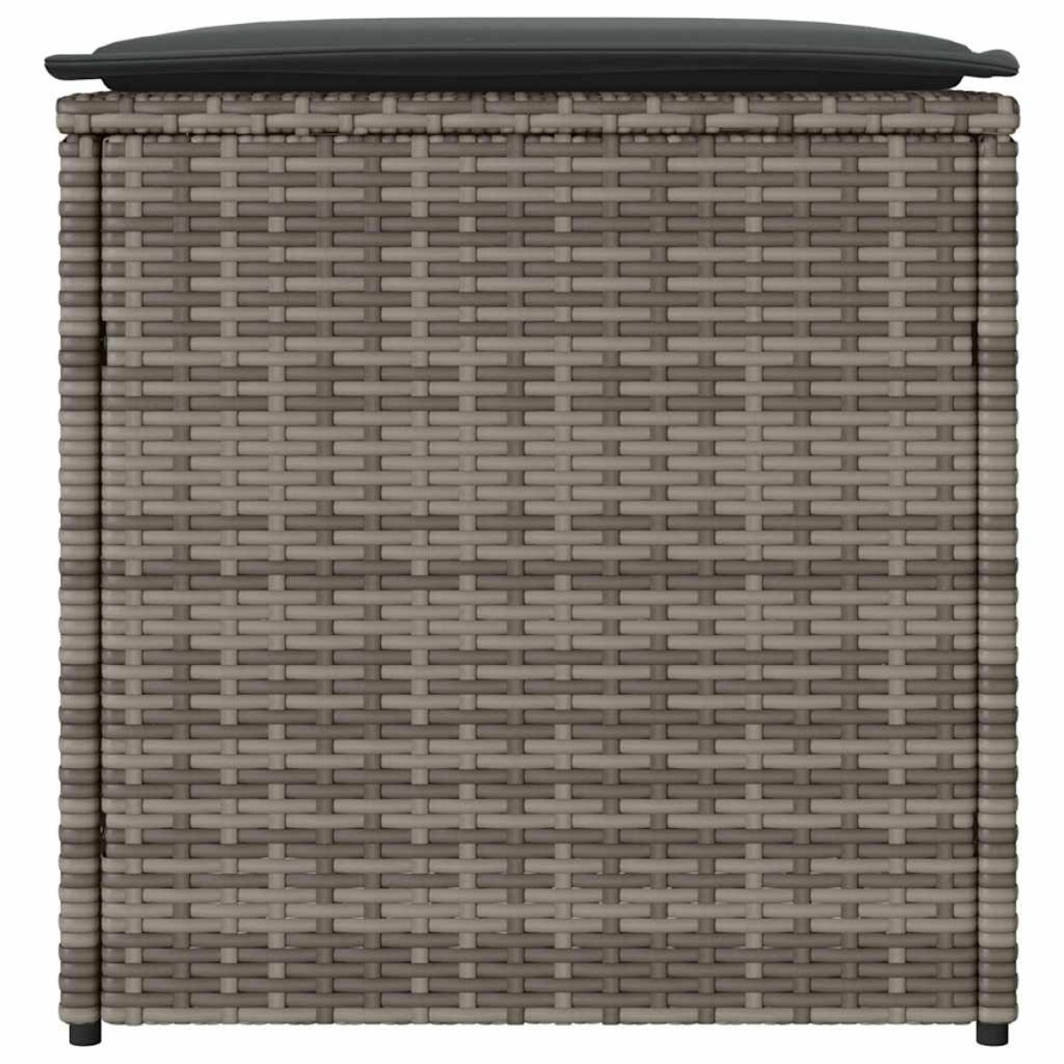 vidaXL Κουτί Μαξιλαριών Γκρι 50 x 50 x 50 cm συνθετικό ρατάν