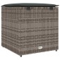 vidaXL Κουτί Μαξιλαριών Γκρι 50 x 50 x 50 cm συνθετικό ρατάν