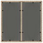 vidaXL Τραπέζι Κήπου Γυάλινη Επιφάνεια Μπεζ 90x90x75 εκ. Συνθ. Ρατάν