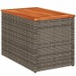 vidaXL Τραπεζάκια Κήπου 2 τεμ. Γκρι 55x34x37εκ. Συνθ.Ρατάν/Μασίφ Ξύλο